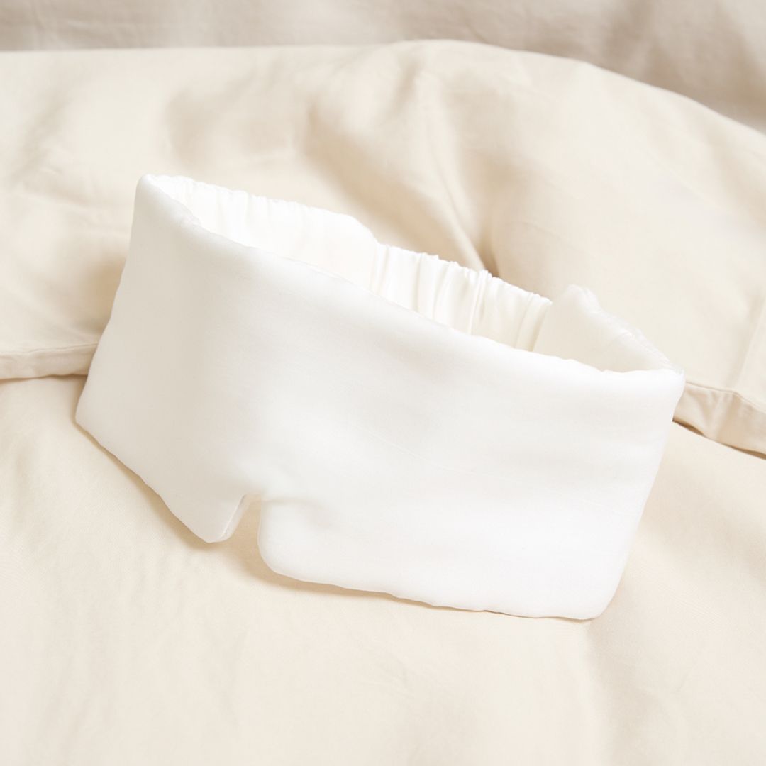 TENCEL™ - Sateen Slaapmasker Wit S/M