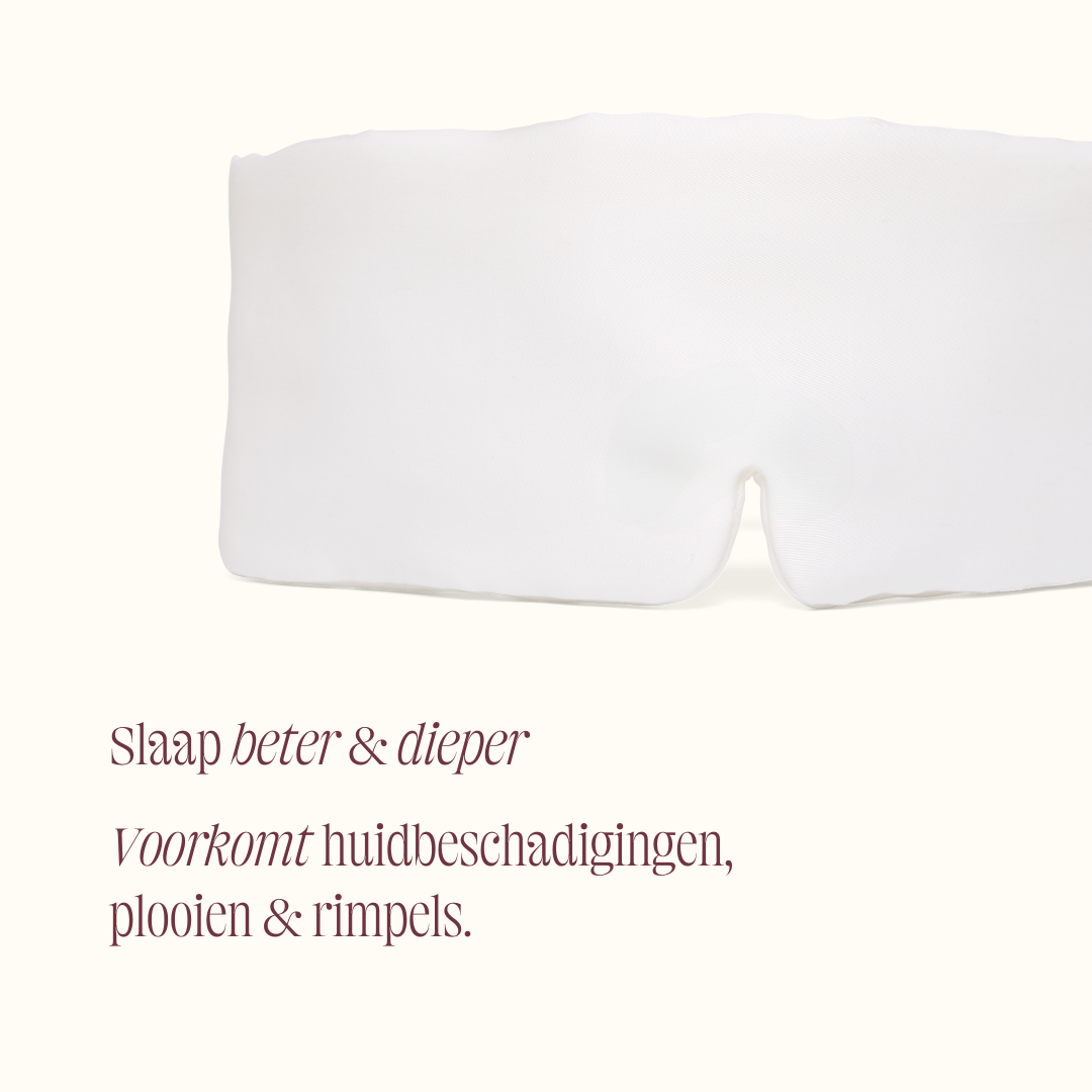 TENCEL™ - Sateen Slaapmasker Wit S/M