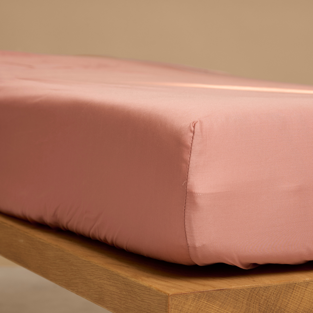 TENCEL™ - Sateen Hoeslaken Terra Roze